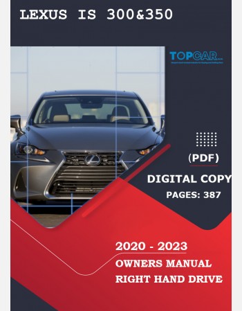 2020-2023 lexus is 300& 350 owners manual